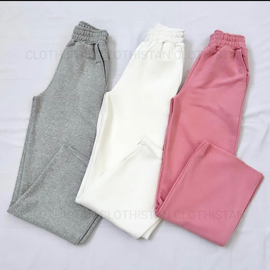 Pack of Three Flapper Trouser (White, Light grey & Pink)