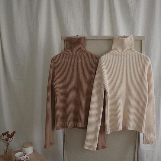 High Neck (Brown & Cream)